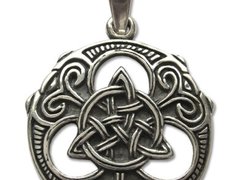 Pandantiv amuleta din argint pentru protectie si spiritualitate Silver Dreams - Nod Celtic Triquetra