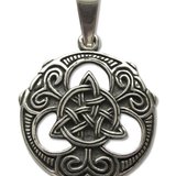 Pandantiv amuleta din argint pentru protectie si spiritualitate Silver Dreams - Nod Celtic Triquetra