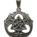 Pandantiv amuleta din argint pentru protectie si spiritualitate Silver Dreams - Nod Celtic Triquetra